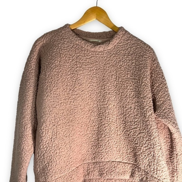 4 for $20 SALE! Harper Heritage Teddy Bear Sherpa Cropped Sweater, Dusty Rose, M - Picture 10 of 10